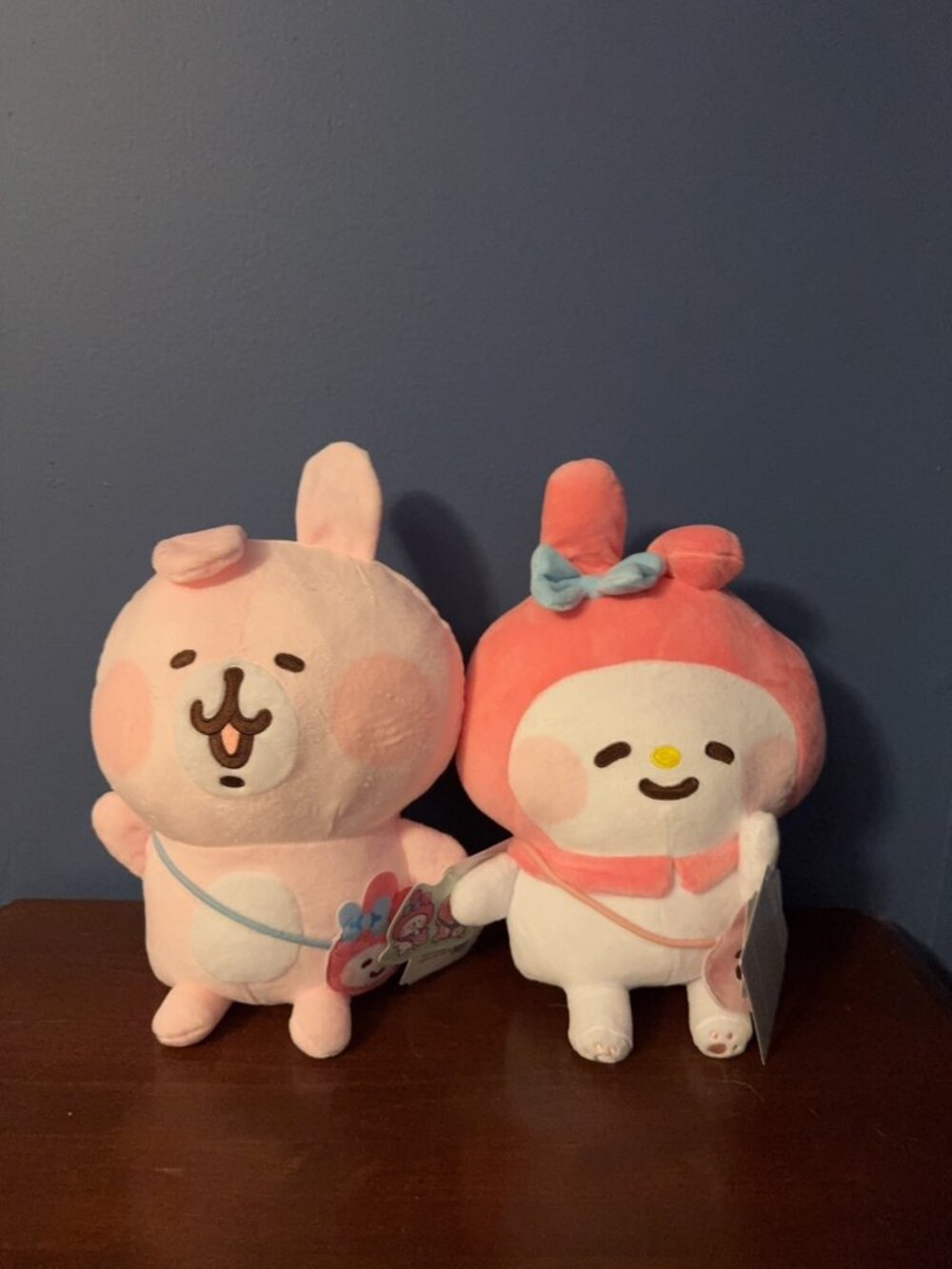 Kanahei x Sanrio Taito My Melody Usagi Rabbit Bunny Friends Set of 2 Plush NWT